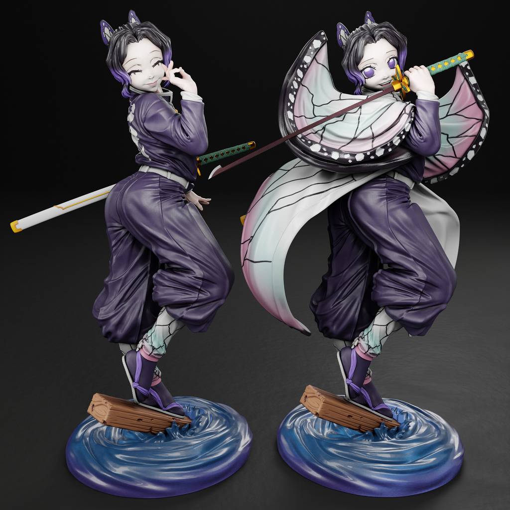 P站图纸印象馆 鬼灭之刃 蝴蝶忍 鬼灭之刃 蝴蝶忍