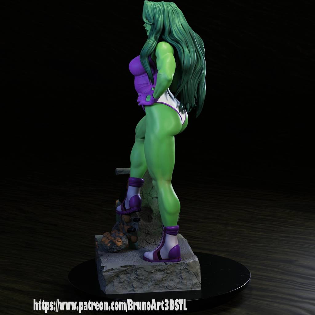 P站图纸印象馆 BrunoArt3D 漫威 女绿巨人 BrunoArt3D 漫威 女绿巨人