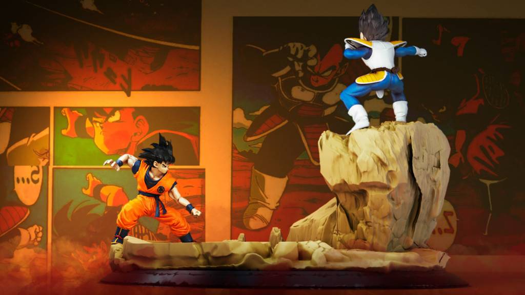 P站图纸印象馆 龙珠 悟空对战贝吉塔 龙珠 悟空对战贝吉塔