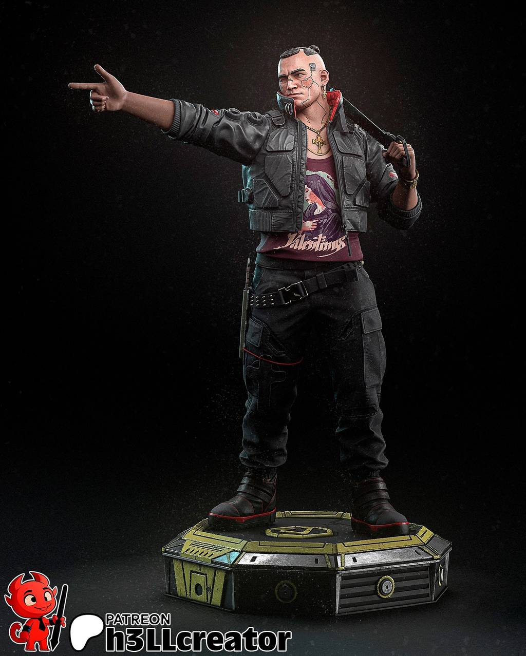 P站图纸印象馆 H3LL 赛博朋克2077 杰克·威尔斯 H3LL 赛博朋克2077 杰克·威尔斯