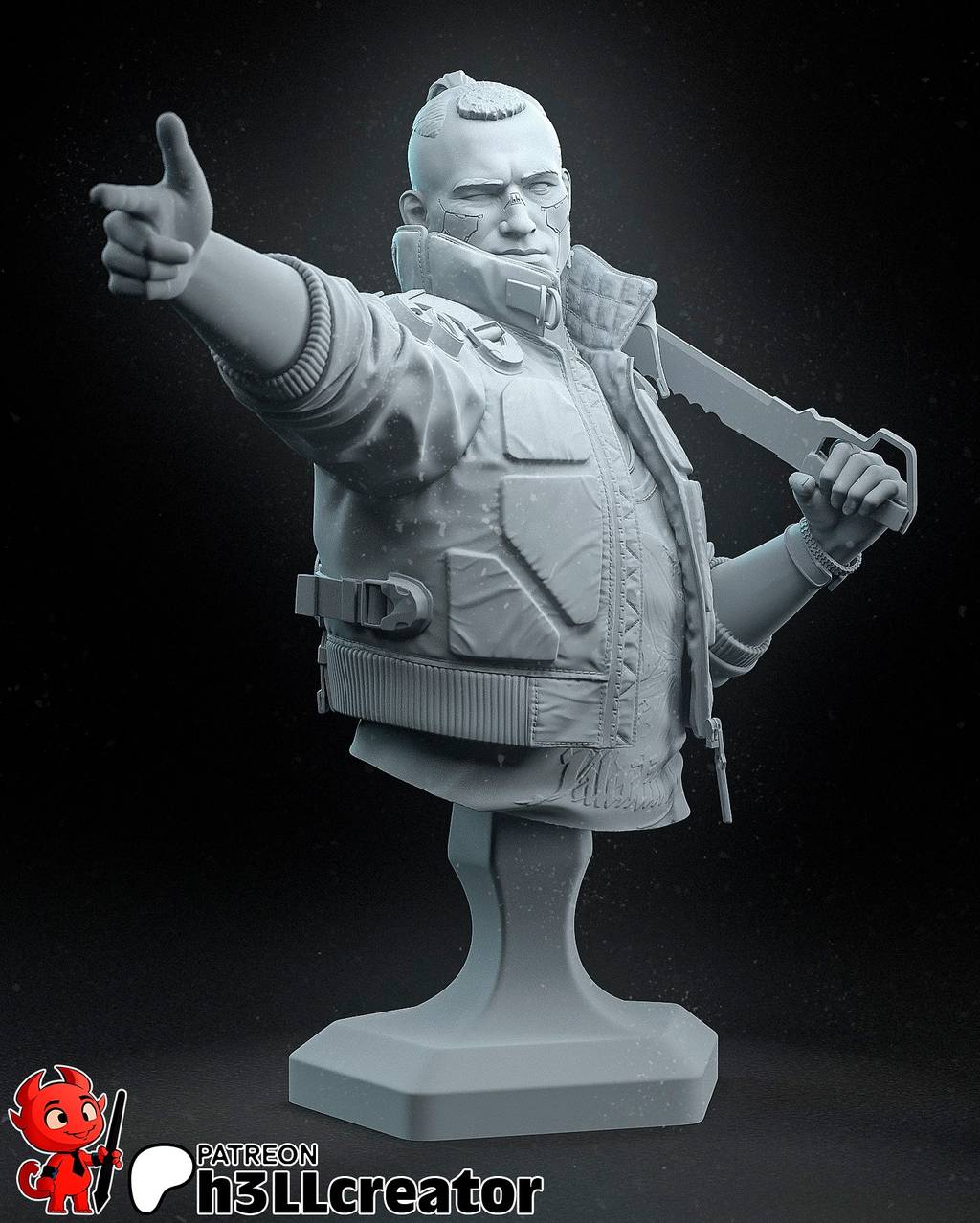 P站图纸印象馆 H3LL 赛博朋克2077 杰克·威尔斯 H3LL 赛博朋克2077 杰克·威尔斯