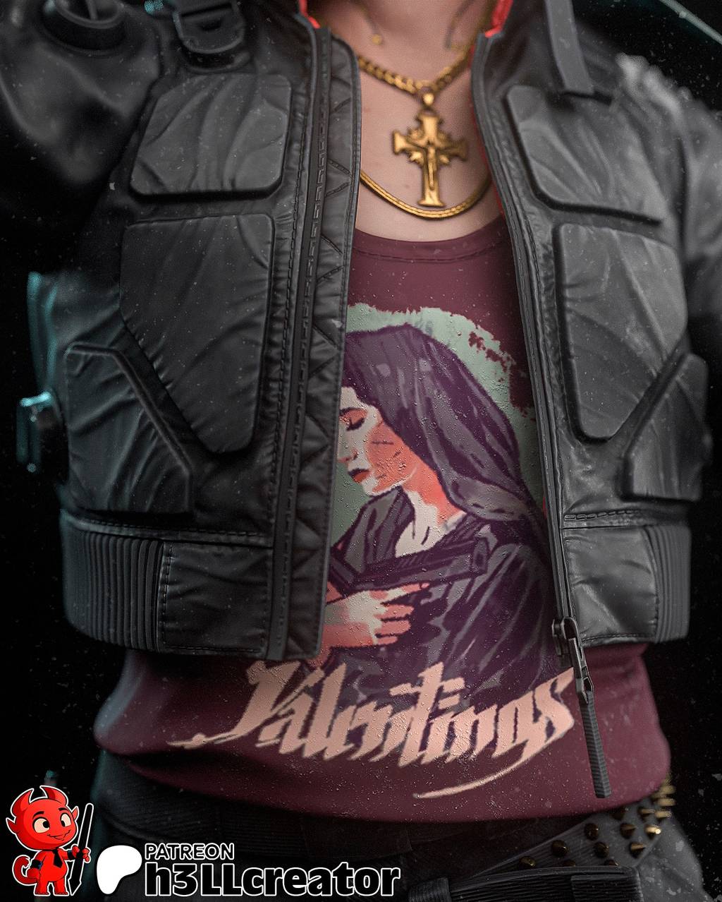 P站图纸印象馆 H3LL 赛博朋克2077 杰克·威尔斯 H3LL 赛博朋克2077 杰克·威尔斯