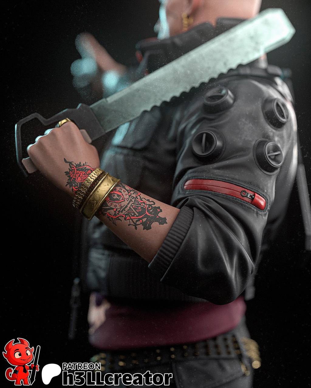 P站图纸印象馆 H3LL 赛博朋克2077 杰克·威尔斯 H3LL 赛博朋克2077 杰克·威尔斯