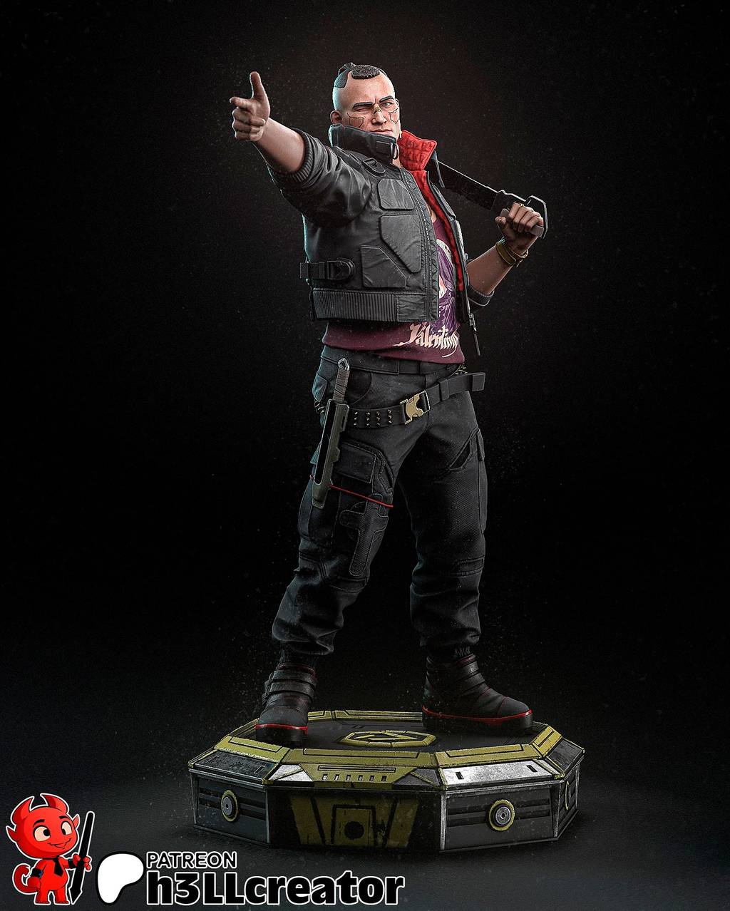 P站图纸印象馆 H3LL 赛博朋克2077 杰克·威尔斯 H3LL 赛博朋克2077 杰克·威尔斯