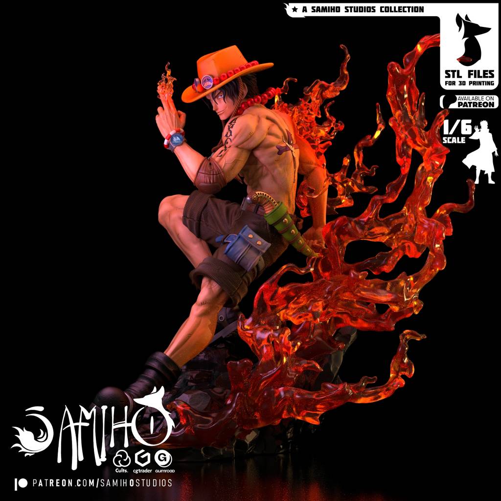 P站图纸印象馆 Samiho 海贼王 波特卡斯·D·艾斯 Samiho 海贼王 波特卡斯·D·艾斯