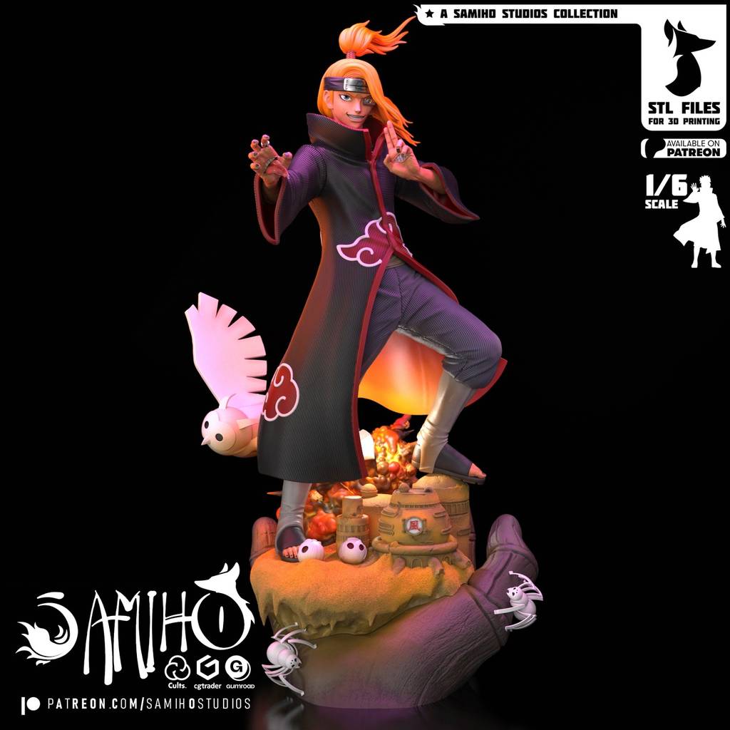 P站图纸印象馆 Samiho 火影忍者 迪达拉 Samiho 火影忍者 迪达拉