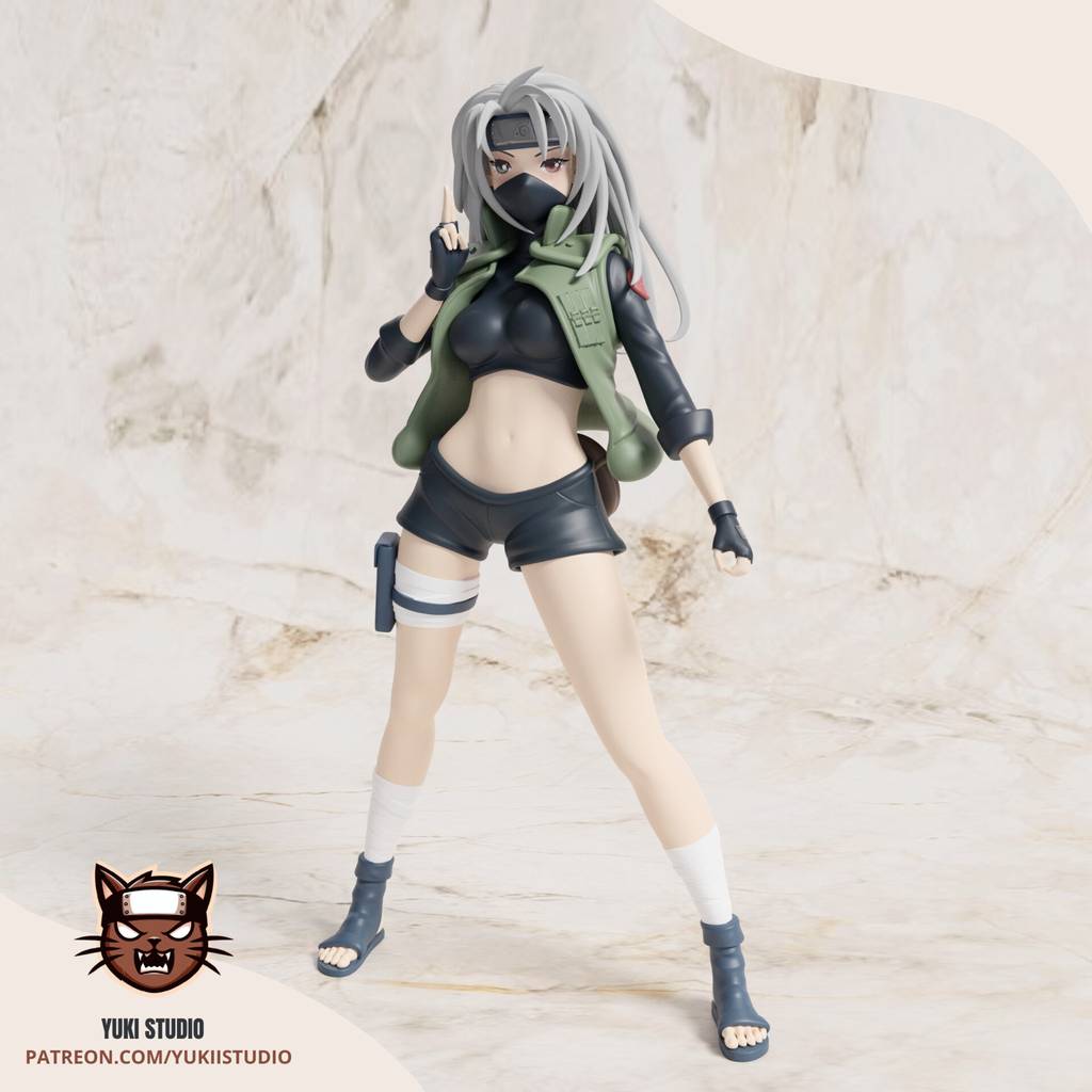 P站图纸印象馆 火影忍者 少女版卡卡西 火影忍者 少女版卡卡西