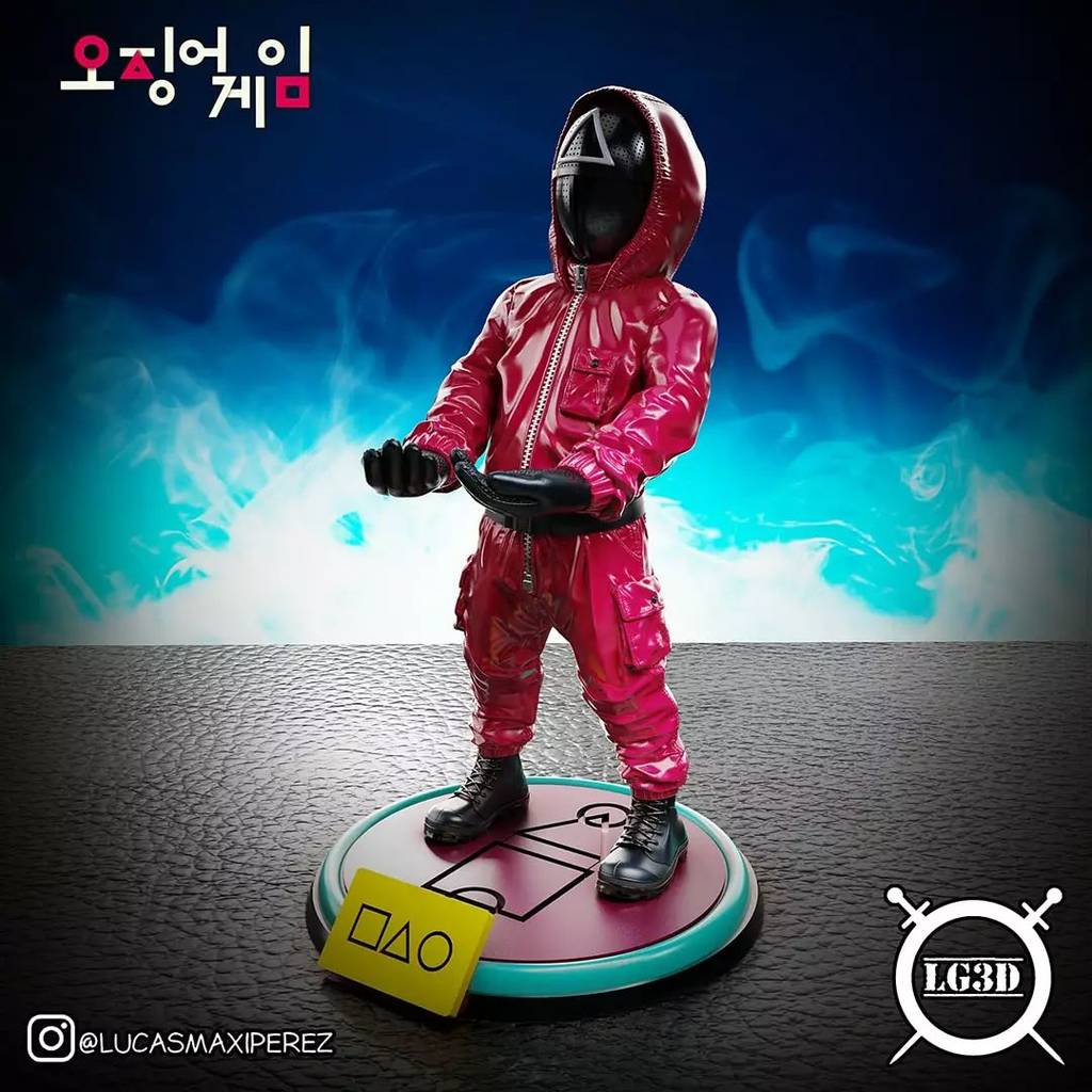 P站图纸印象馆 Lucas Perez 鱿鱼游戏 红衣人 Lucas Perez 鱿鱼游戏 红衣人