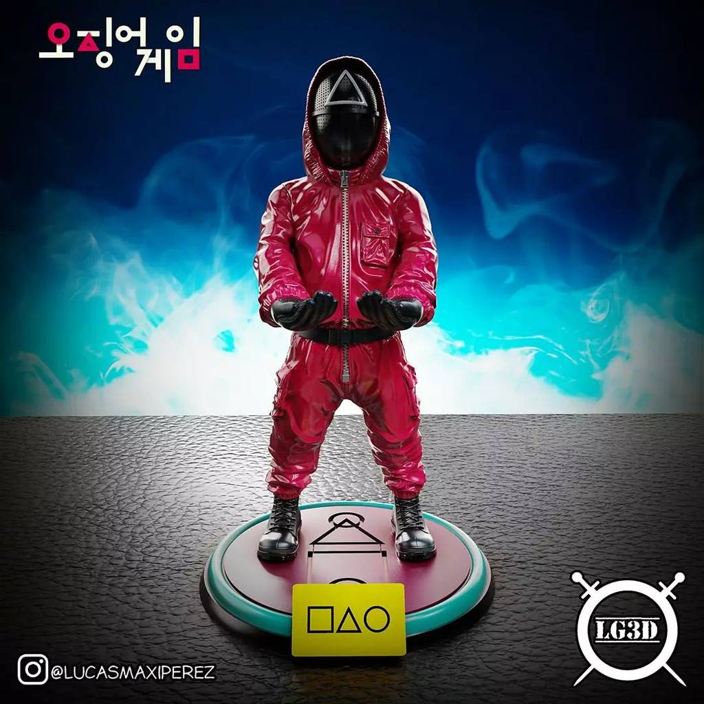 P站图纸印象馆 Lucas Perez 鱿鱼游戏 红衣人 Lucas Perez 鱿鱼游戏 红衣人