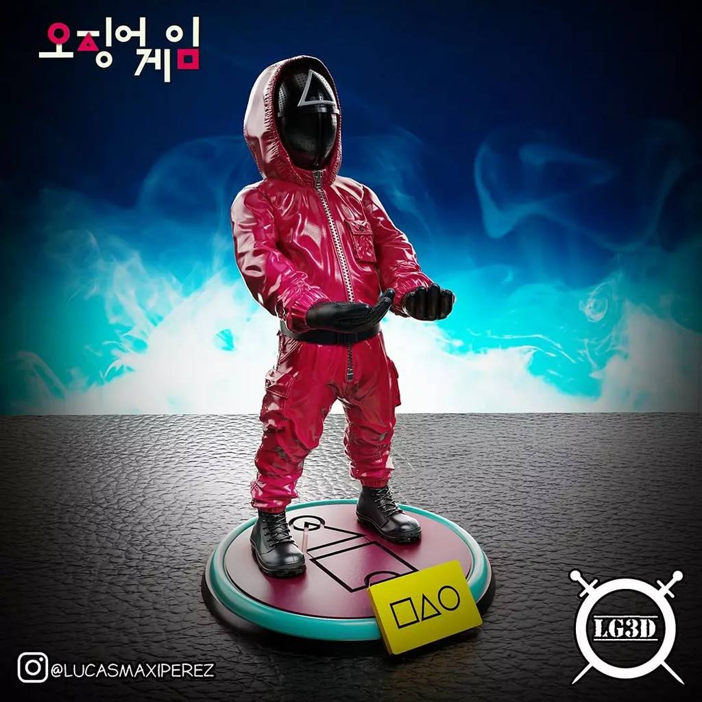 P站图纸印象馆 Lucas Perez 鱿鱼游戏 红衣人 Lucas Perez 鱿鱼游戏 红衣人