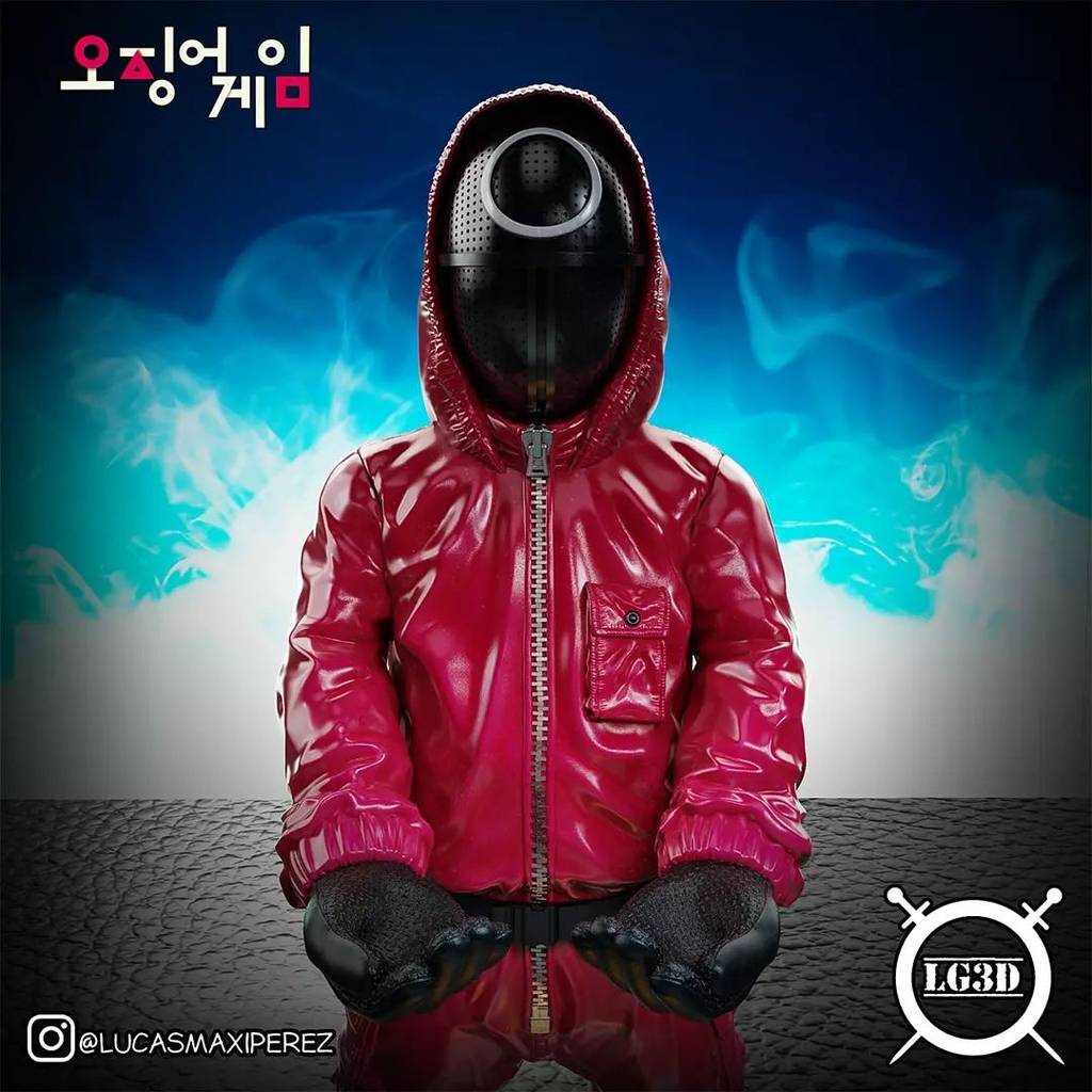 P站图纸印象馆 Lucas Perez 鱿鱼游戏 红衣人 Lucas Perez 鱿鱼游戏 红衣人