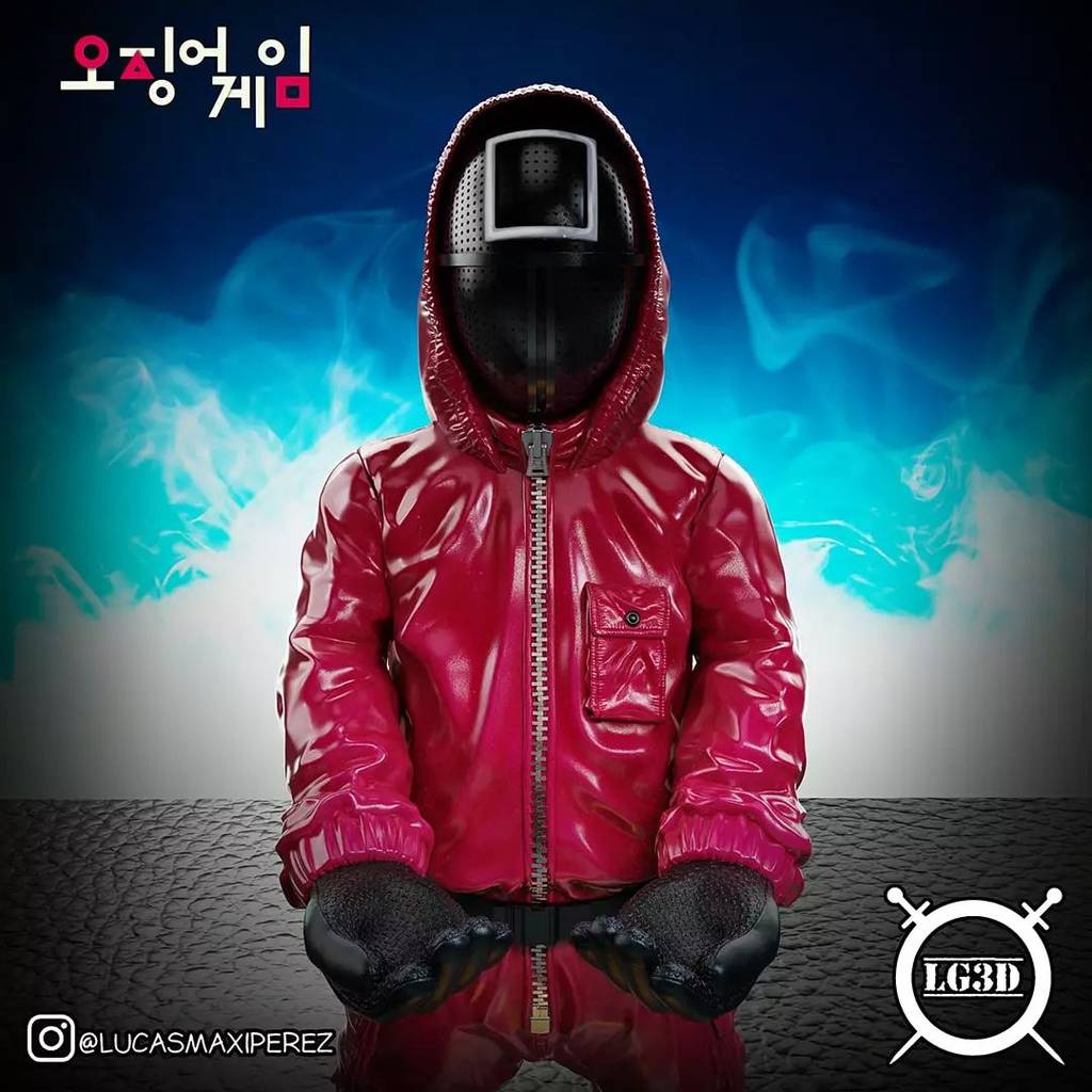 P站图纸印象馆 Lucas Perez 鱿鱼游戏 红衣人 Lucas Perez 鱿鱼游戏 红衣人