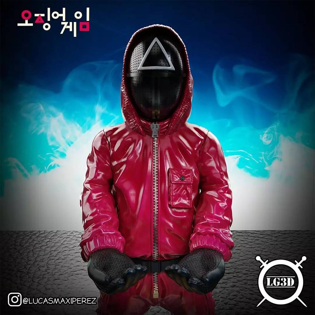 P站图纸印象馆 Lucas Perez 鱿鱼游戏 红衣人 Lucas Perez 鱿鱼游戏 红衣人