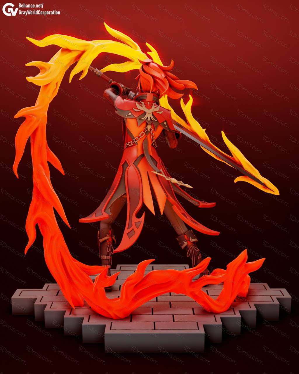 P站图纸印象馆 GrayWorld 原神 迪卢克 GrayWorld 原神 迪卢克