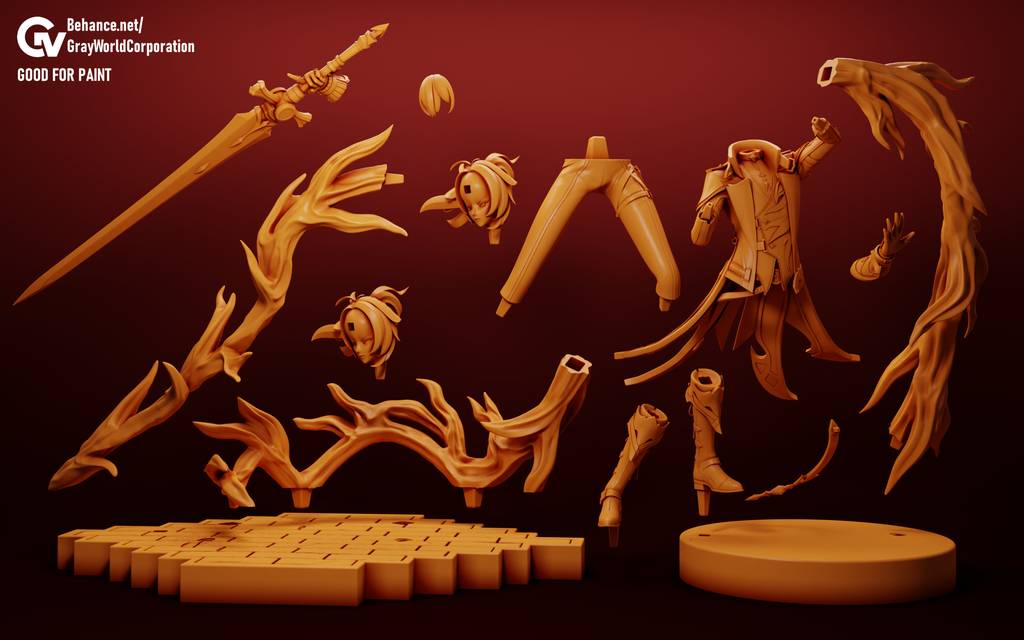 P站图纸印象馆 GrayWorld 原神 迪卢克 GrayWorld 原神 迪卢克