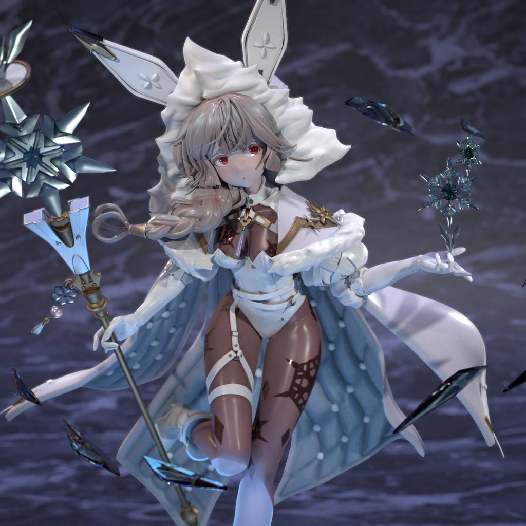 P站图纸印象馆 滑雪女孩 滑雪女孩