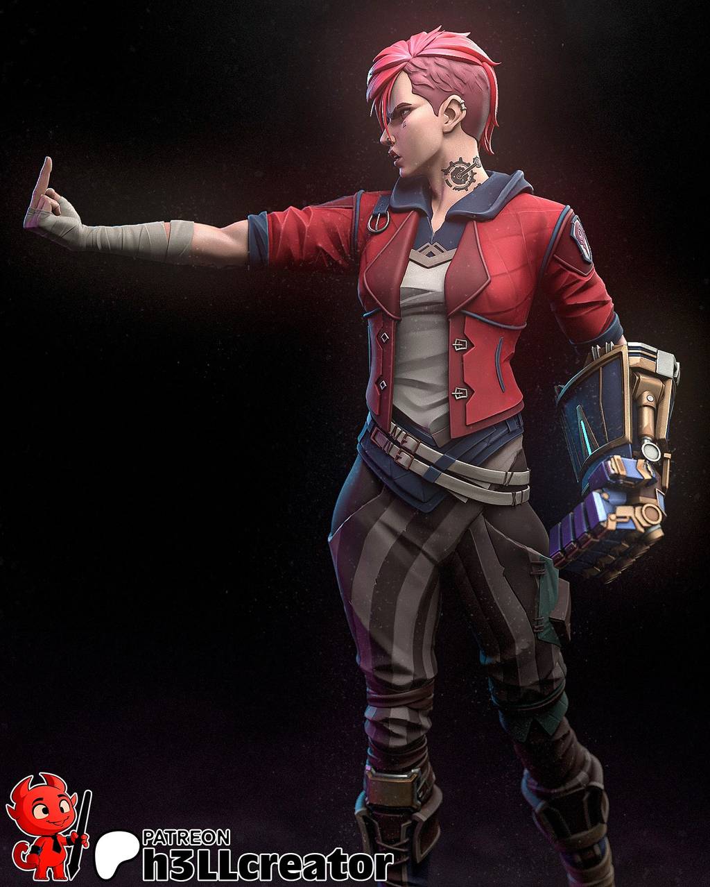 P站图纸印象馆 H3LL 英雄联盟 蔚 H3LL 英雄联盟 蔚