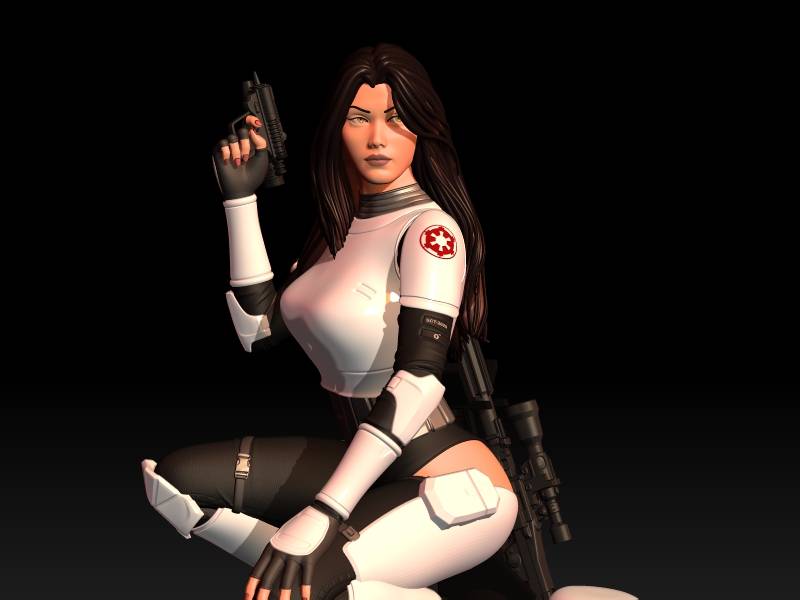 P站图纸印象馆 星球大战 女战士 星球大战 女战士