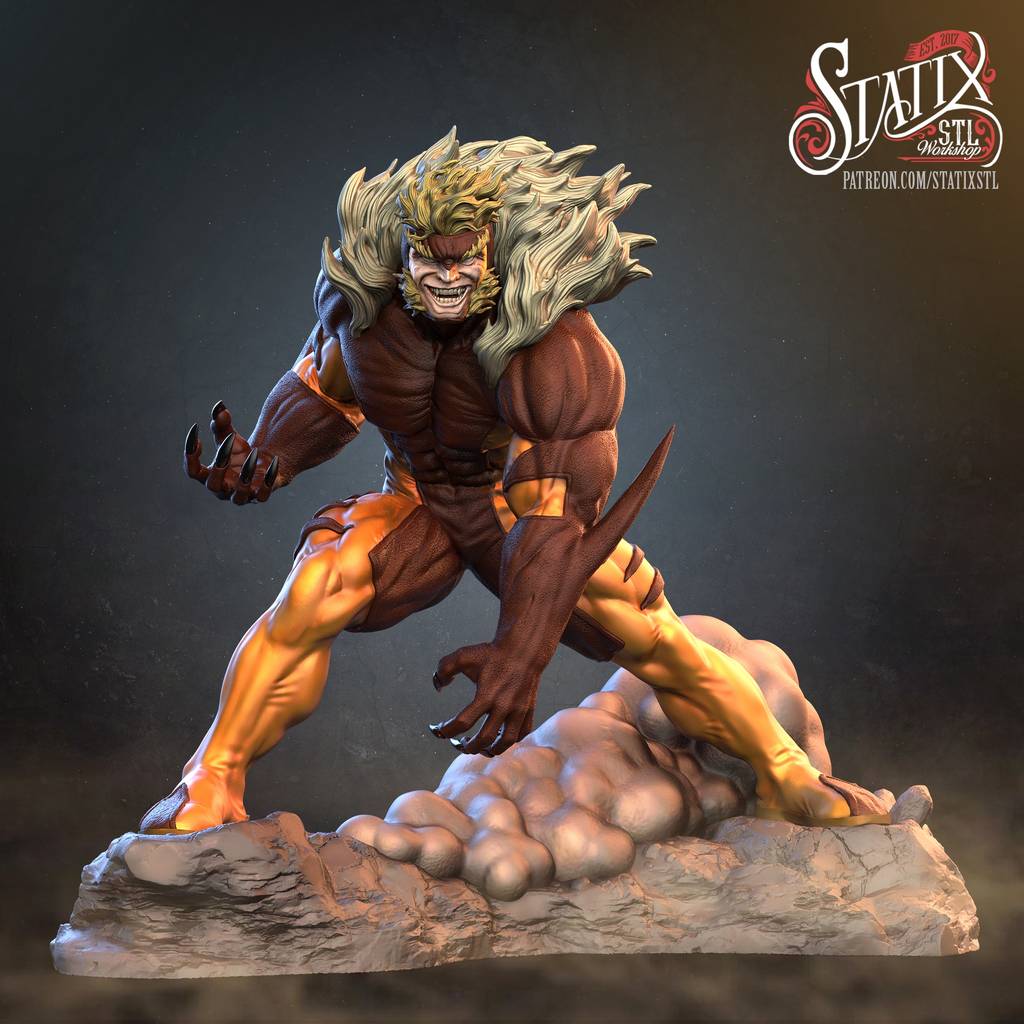 P站图纸印象馆 STATIX 漫威 剑齿虎 STATIX 漫威 剑齿虎