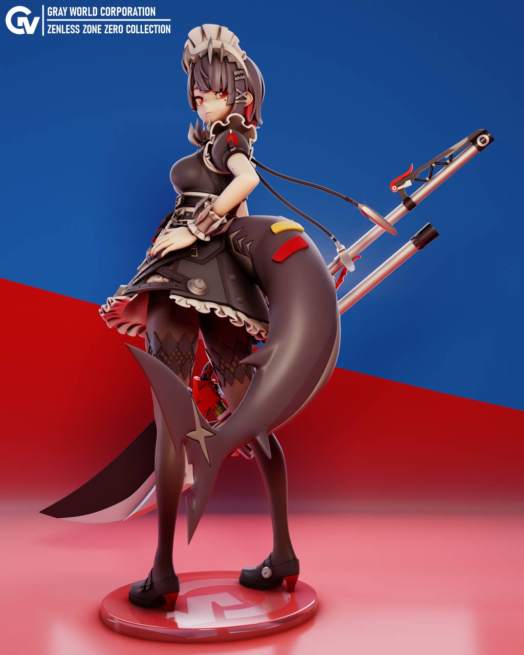 P站图纸印象馆 GrayWorld 绝区零 鲨鱼娘艾莲 GrayWorld 绝区零 鲨鱼娘艾莲