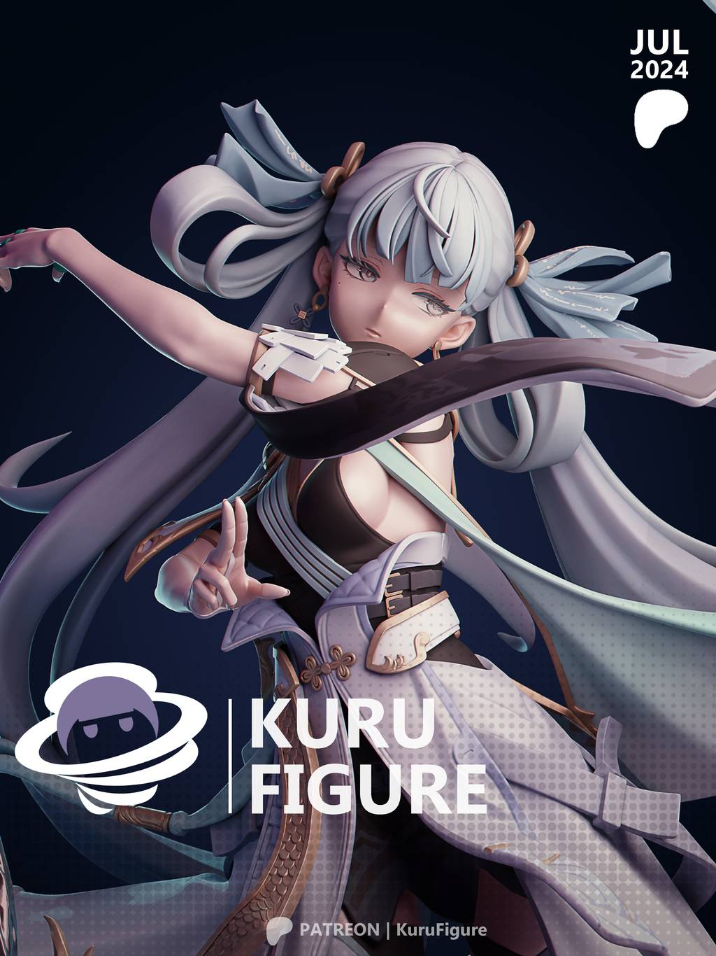 P站图纸印象馆 Kuru Figure 鸣潮 今汐 Kuru Figure 鸣潮 今汐