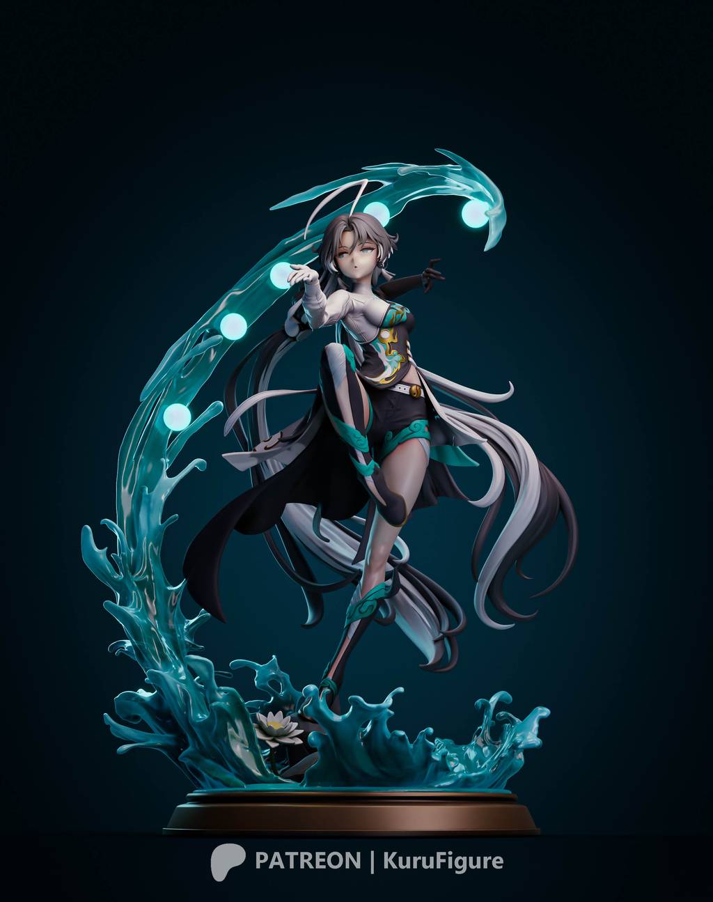 P站图纸印象馆 Kuru Figure 鸣潮 鉴心 Kuru Figure 鸣潮 鉴心