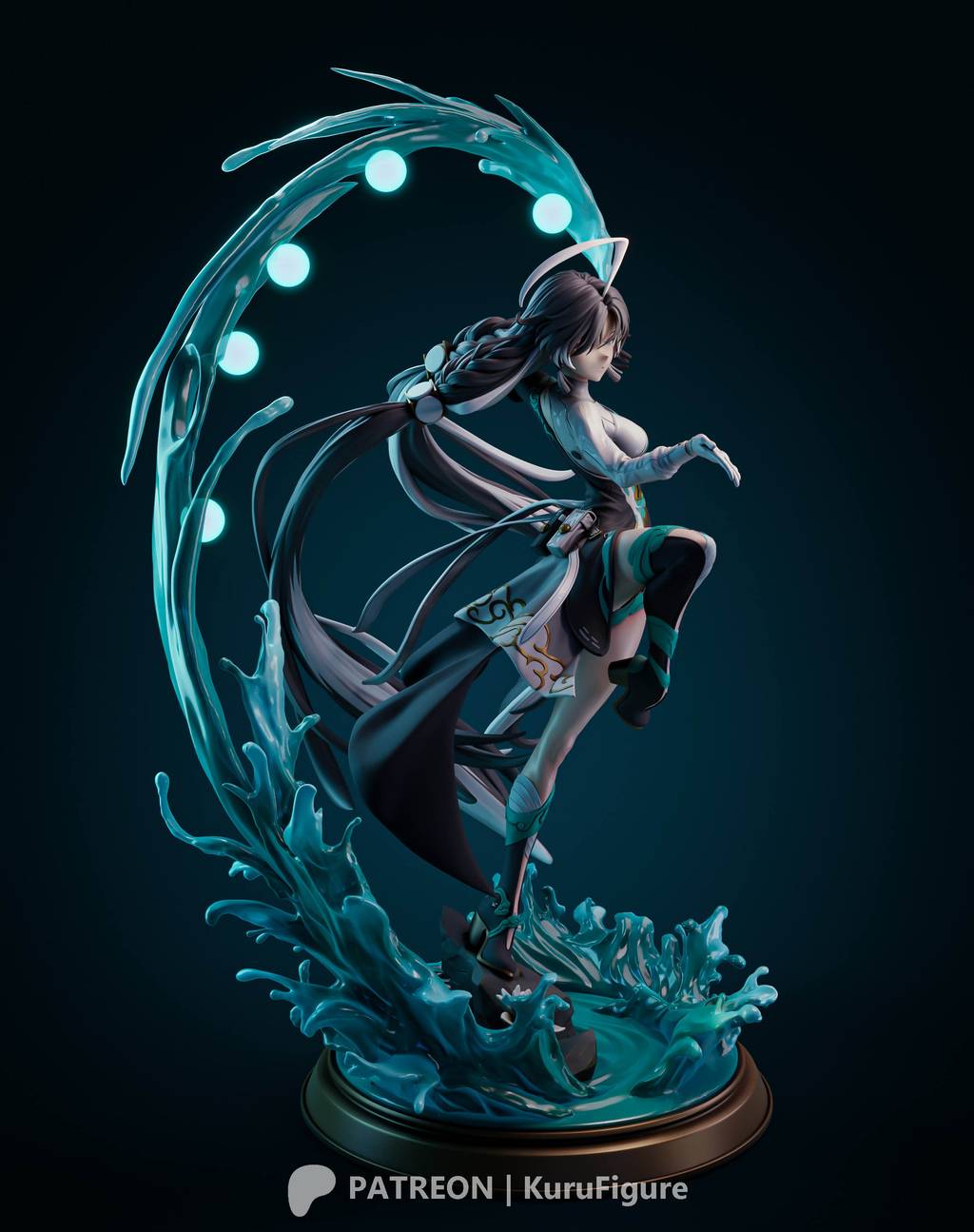 P站图纸印象馆 Kuru Figure 鸣潮 鉴心 Kuru Figure 鸣潮 鉴心