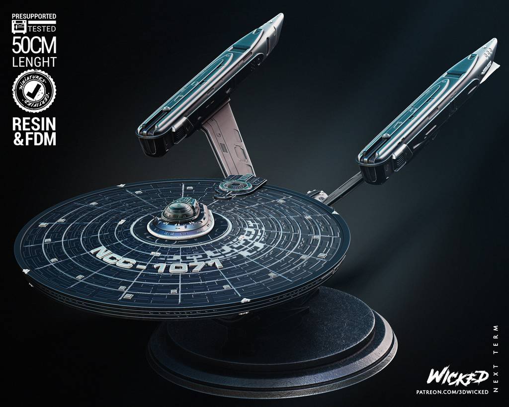 P站图纸印象馆 3DWicked 星际迷航 企业号星舰 3DWicked 星际迷航 企业号星舰