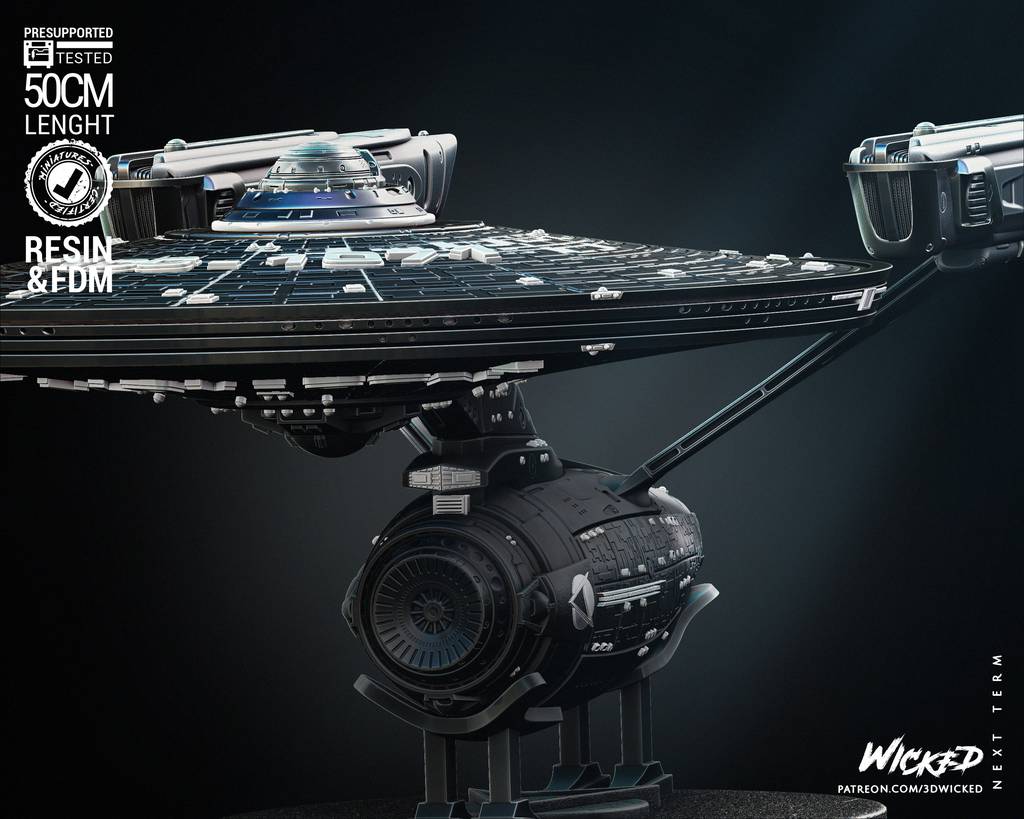 P站图纸印象馆 3DWicked 星际迷航 企业号星舰 3DWicked 星际迷航 企业号星舰
