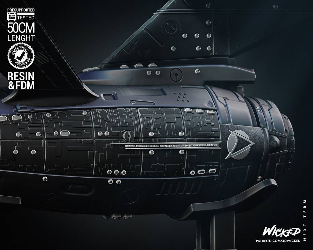 P站图纸印象馆 3DWicked 星际迷航 企业号星舰 3DWicked 星际迷航 企业号星舰