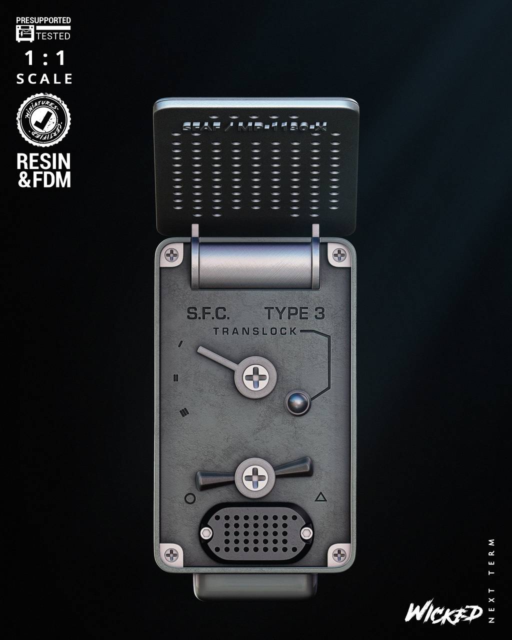 P站图纸印象馆 3DWicked 星际迷航 无线电报机 3DWicked 星际迷航 无线电报机