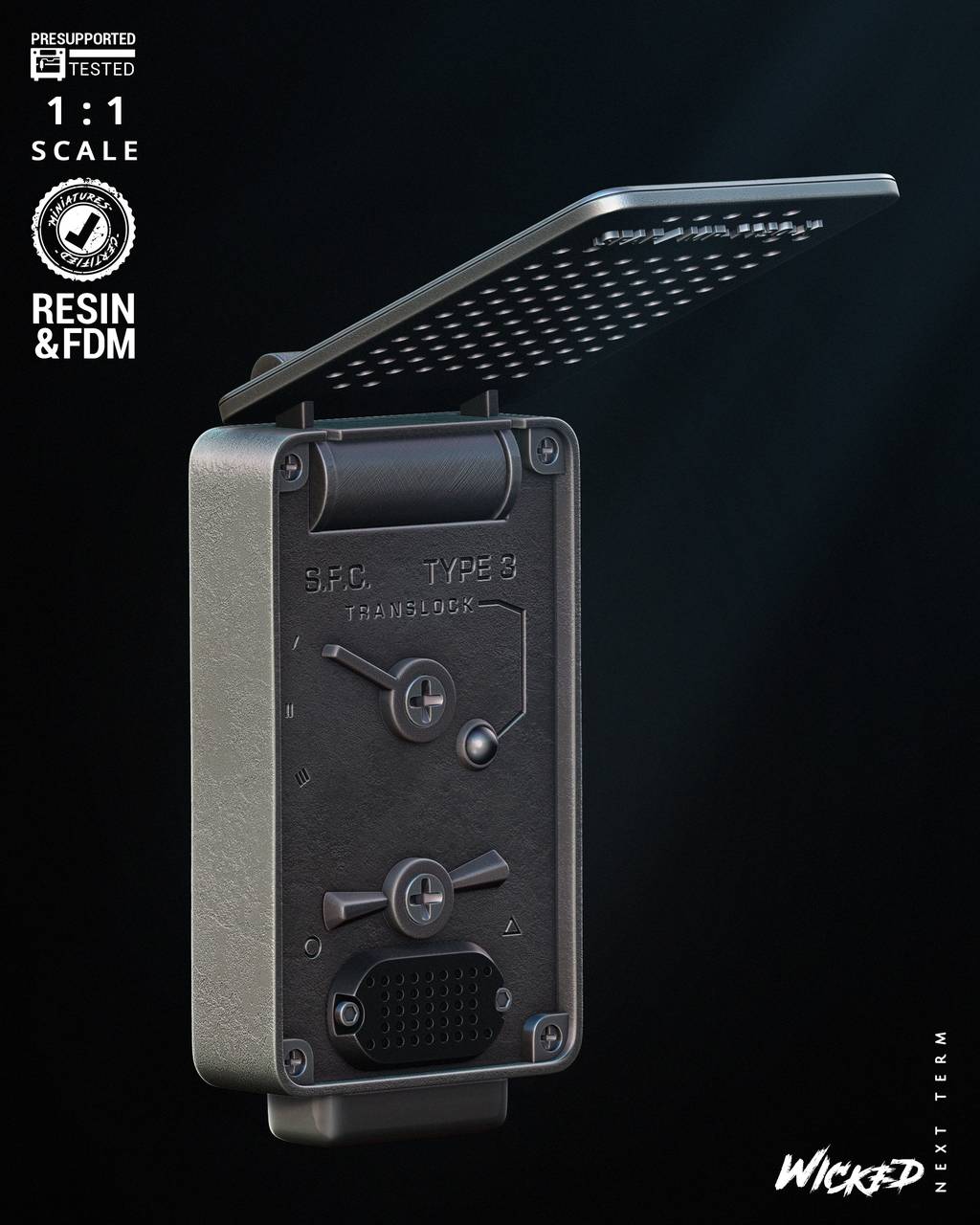 P站图纸印象馆 3DWicked 星际迷航 无线电报机 3DWicked 星际迷航 无线电报机