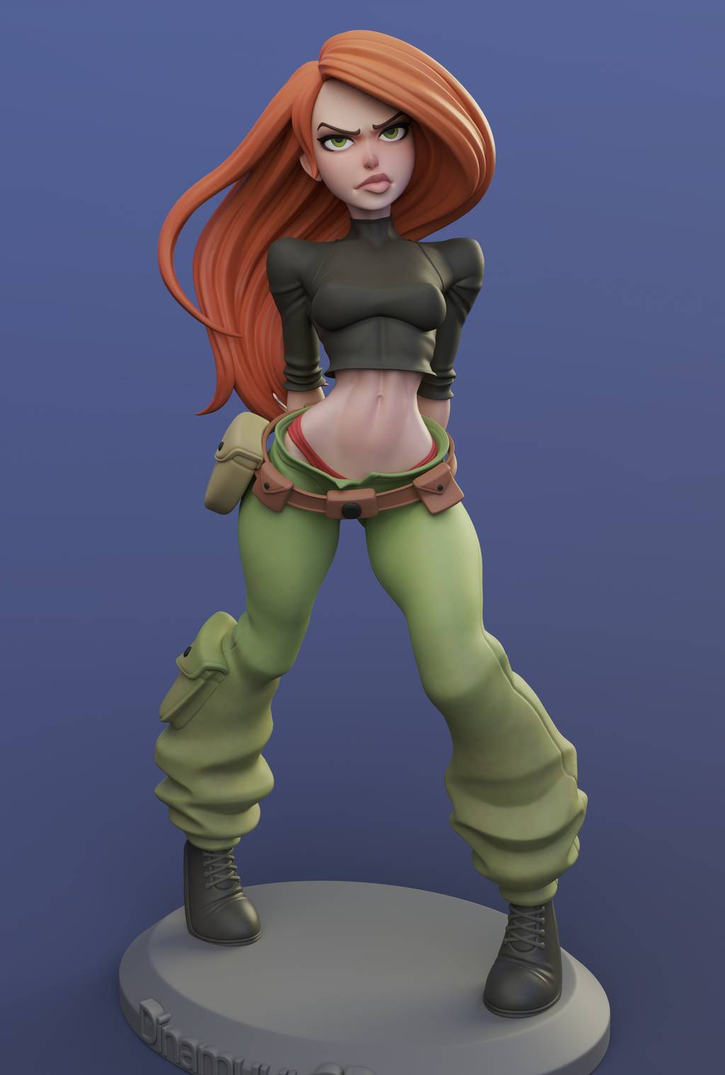 P站图纸印象馆 Dinamuuu 3D 麻辣女孩 金姆·帕瑟伯 Dinamuuu 3D 麻辣女孩 金姆·帕瑟伯