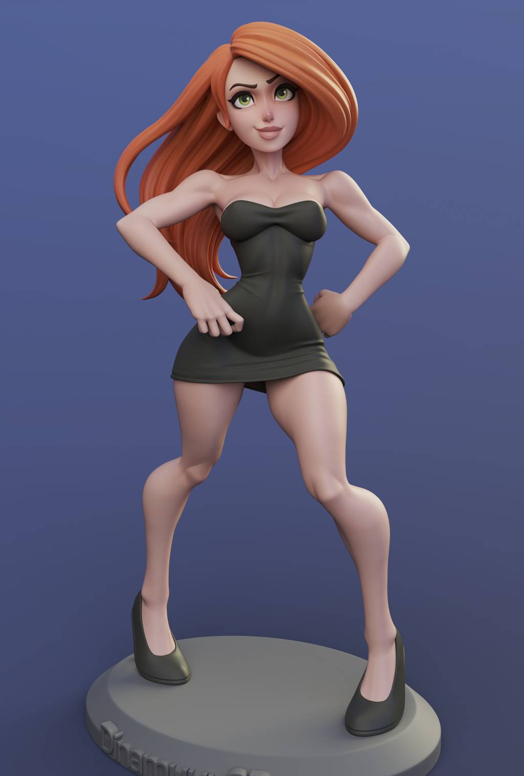 P站图纸印象馆 Dinamuuu 3D 麻辣女孩 金姆·帕瑟伯 Dinamuuu 3D 麻辣女孩 金姆·帕瑟伯