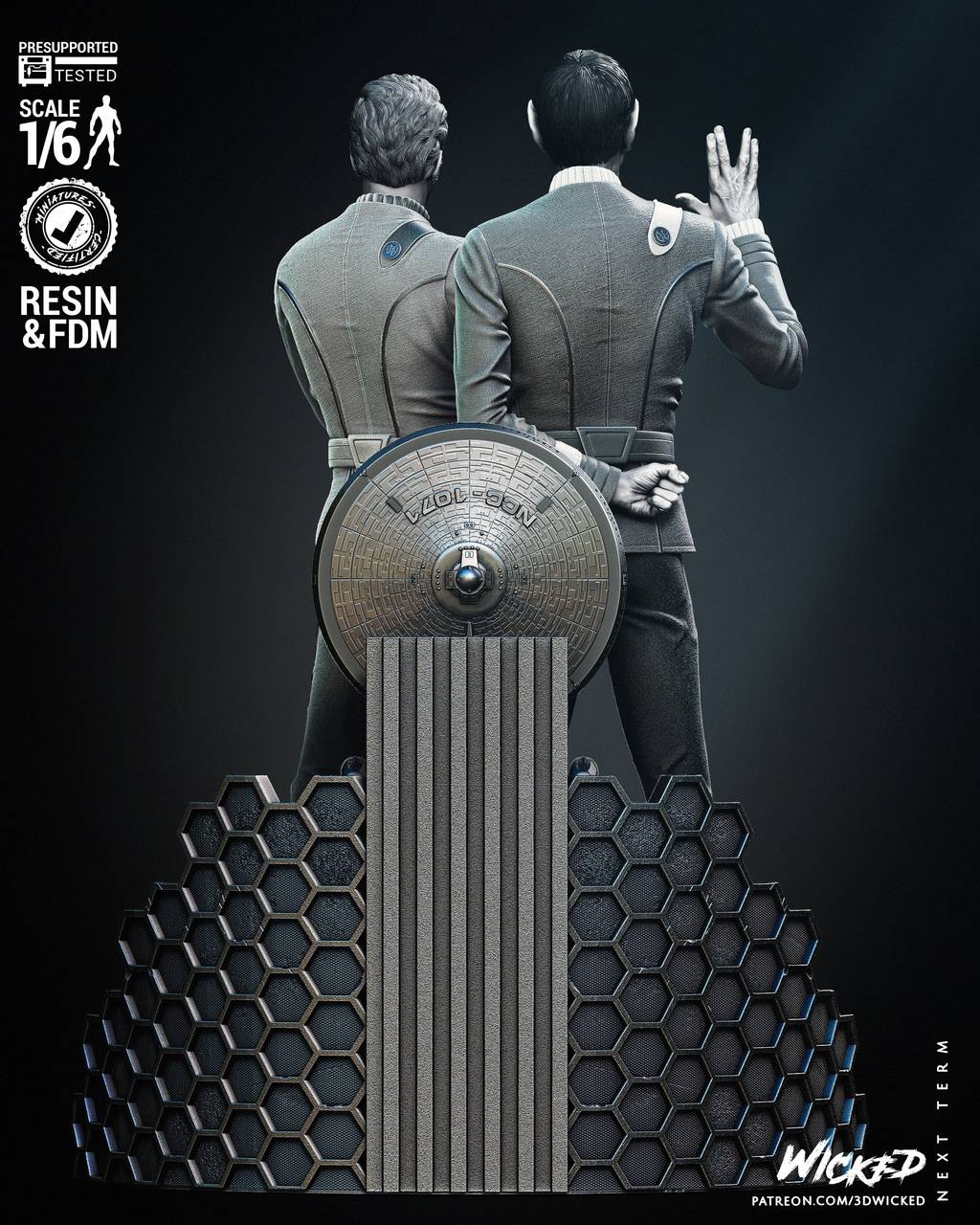 P站图纸印象馆 3DWicked 星际迷航 柯克和斯波克 3DWicked 星际迷航 柯克和斯波克