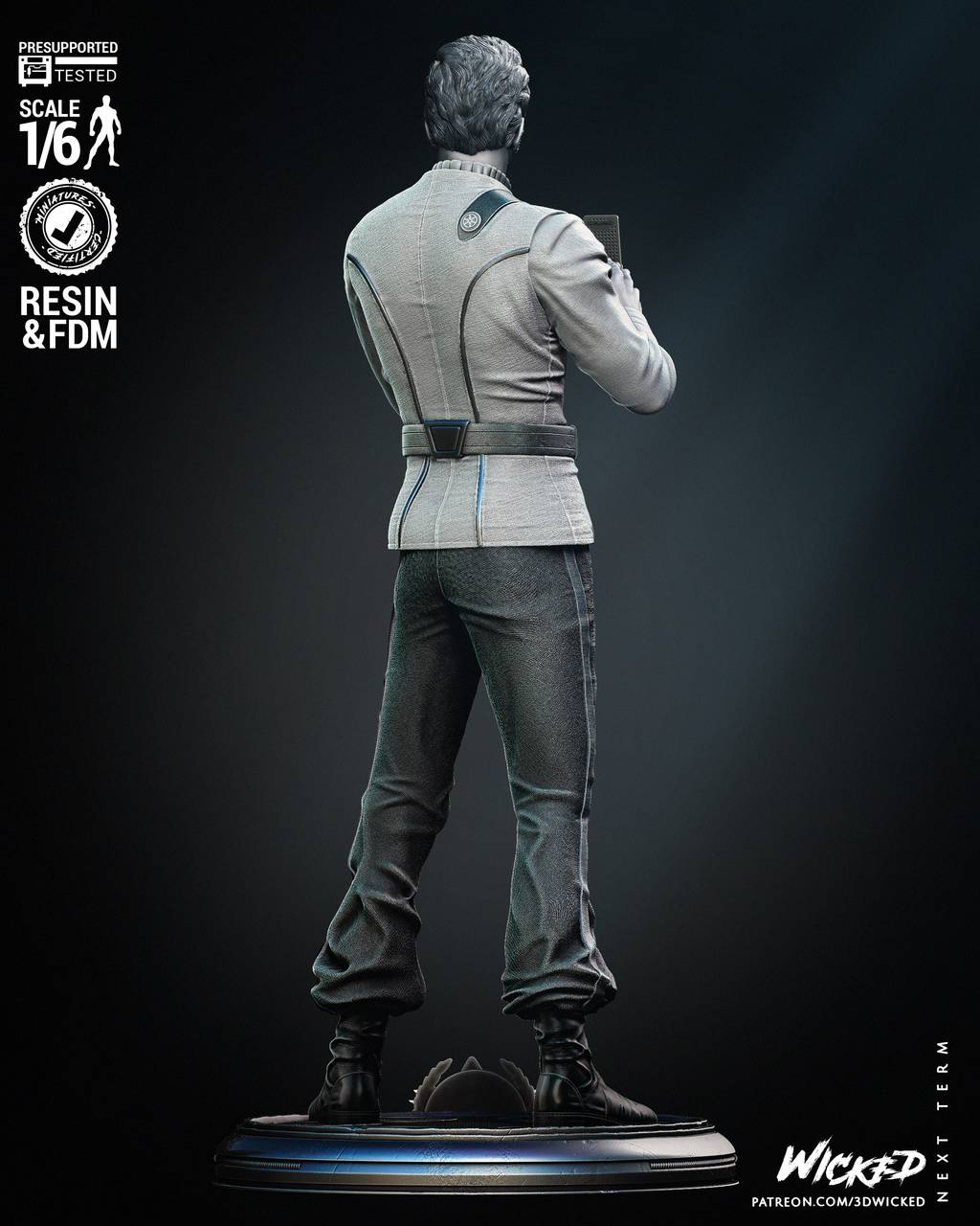 P站图纸印象馆 3DWicked 星际迷航 柯克舰长 3DWicked 星际迷航 柯克舰长