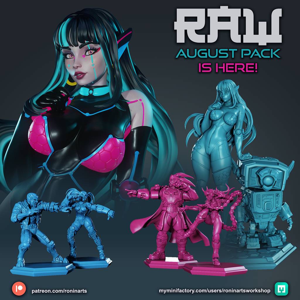 P站图纸印象馆 Ronin Arts 2024年8月图纸包 Ronin Arts 2024年8月图纸包