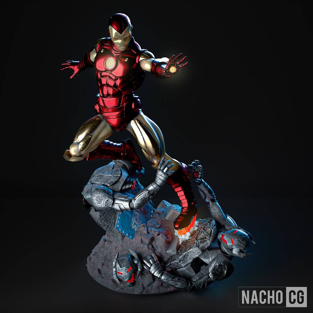 P站图纸印象馆 Nacho CG 漫威 钢铁侠 Nacho CG 漫威 钢铁侠