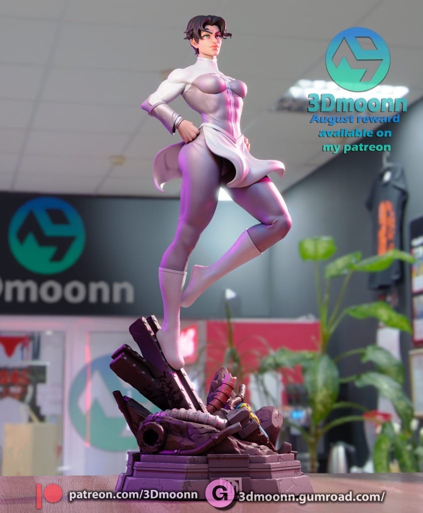 P站图纸印象馆 3Dmoonn DC漫画 艾丽莎 3Dmoonn DC漫画 艾丽莎