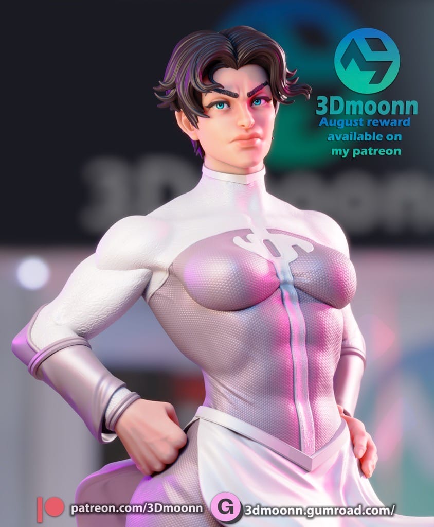 P站图纸印象馆 3Dmoonn DC漫画 艾丽莎 3Dmoonn DC漫画 艾丽莎