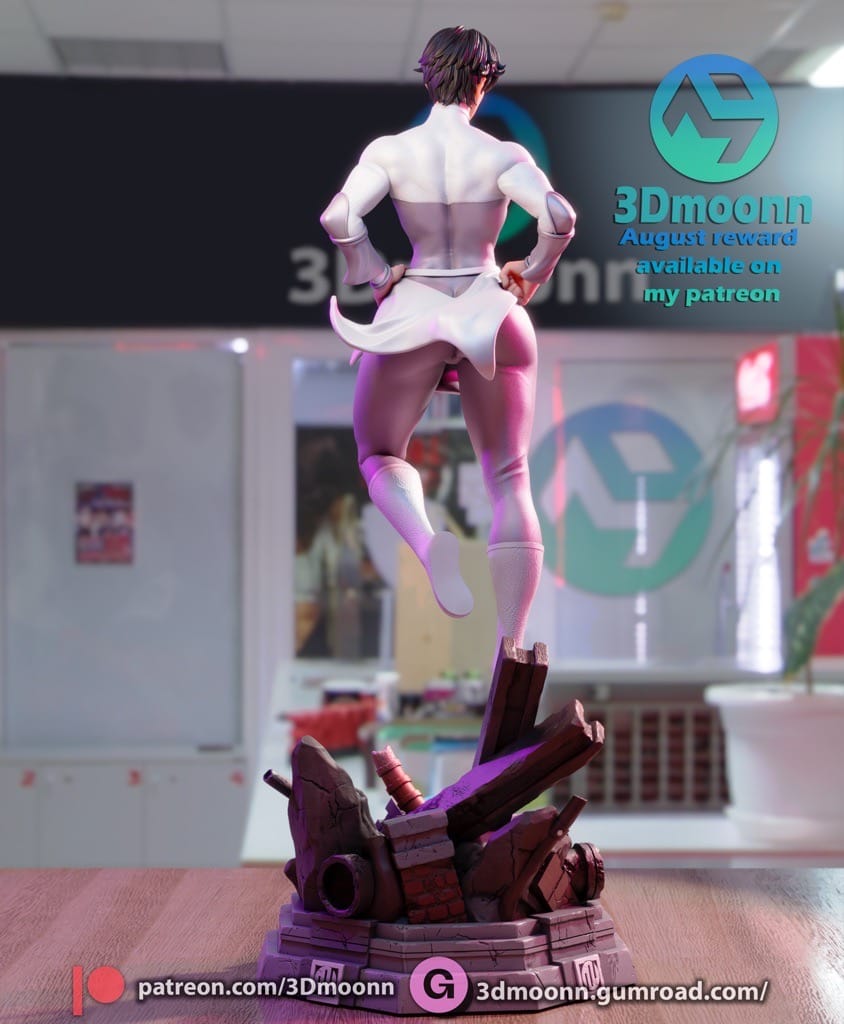 P站图纸印象馆 3Dmoonn DC漫画 艾丽莎 3Dmoonn DC漫画 艾丽莎