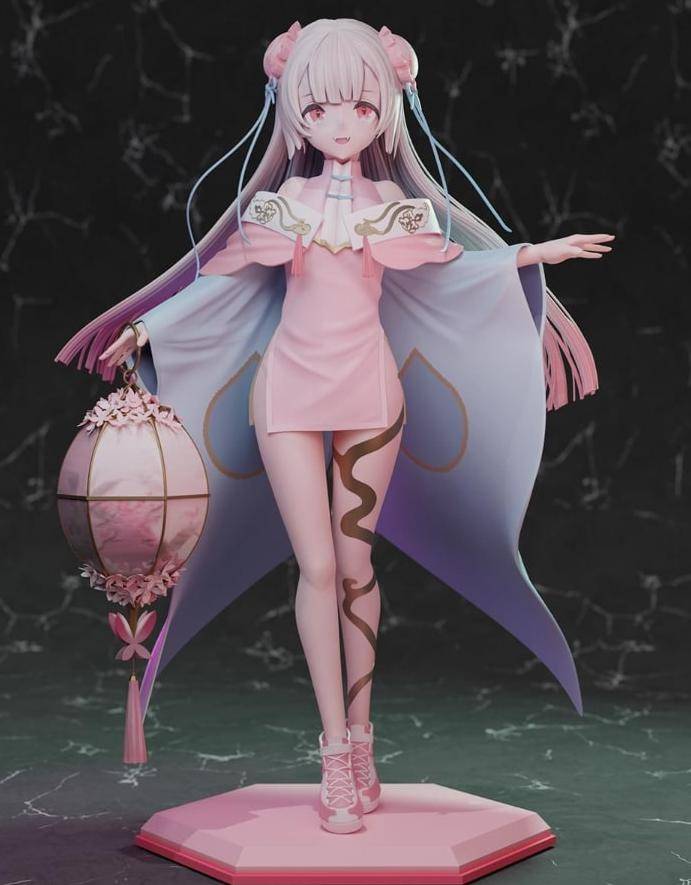 P站图纸印象馆 穿中式旗袍的女孩 穿中式旗袍的女孩