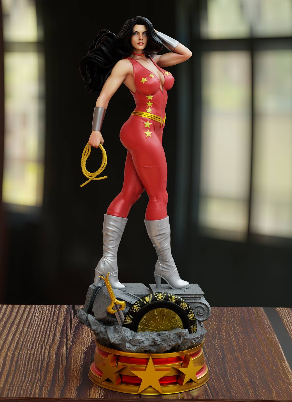 P站图纸印象馆 BrunoArt3D DC漫画 唐娜·特洛伊 BrunoArt3D DC漫画 唐娜·特洛伊