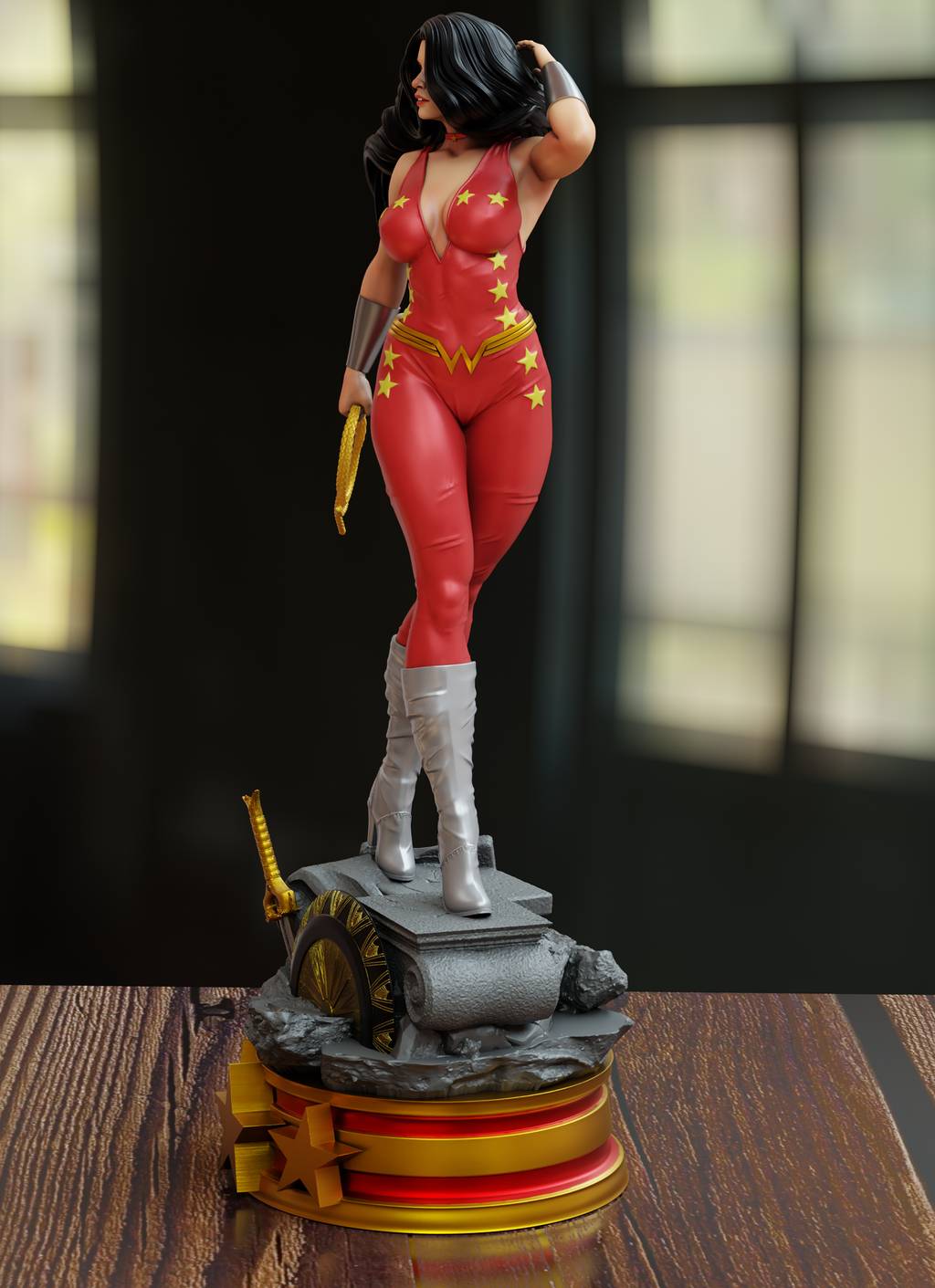 P站图纸印象馆 BrunoArt3D DC漫画 唐娜·特洛伊 BrunoArt3D DC漫画 唐娜·特洛伊