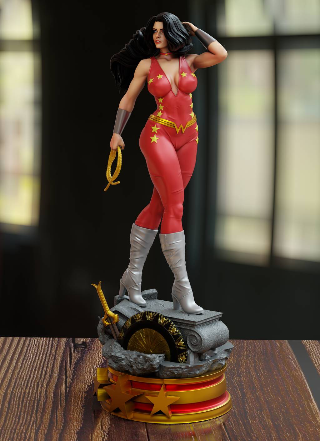 P站图纸印象馆 BrunoArt3D DC漫画 唐娜·特洛伊 BrunoArt3D DC漫画 唐娜·特洛伊