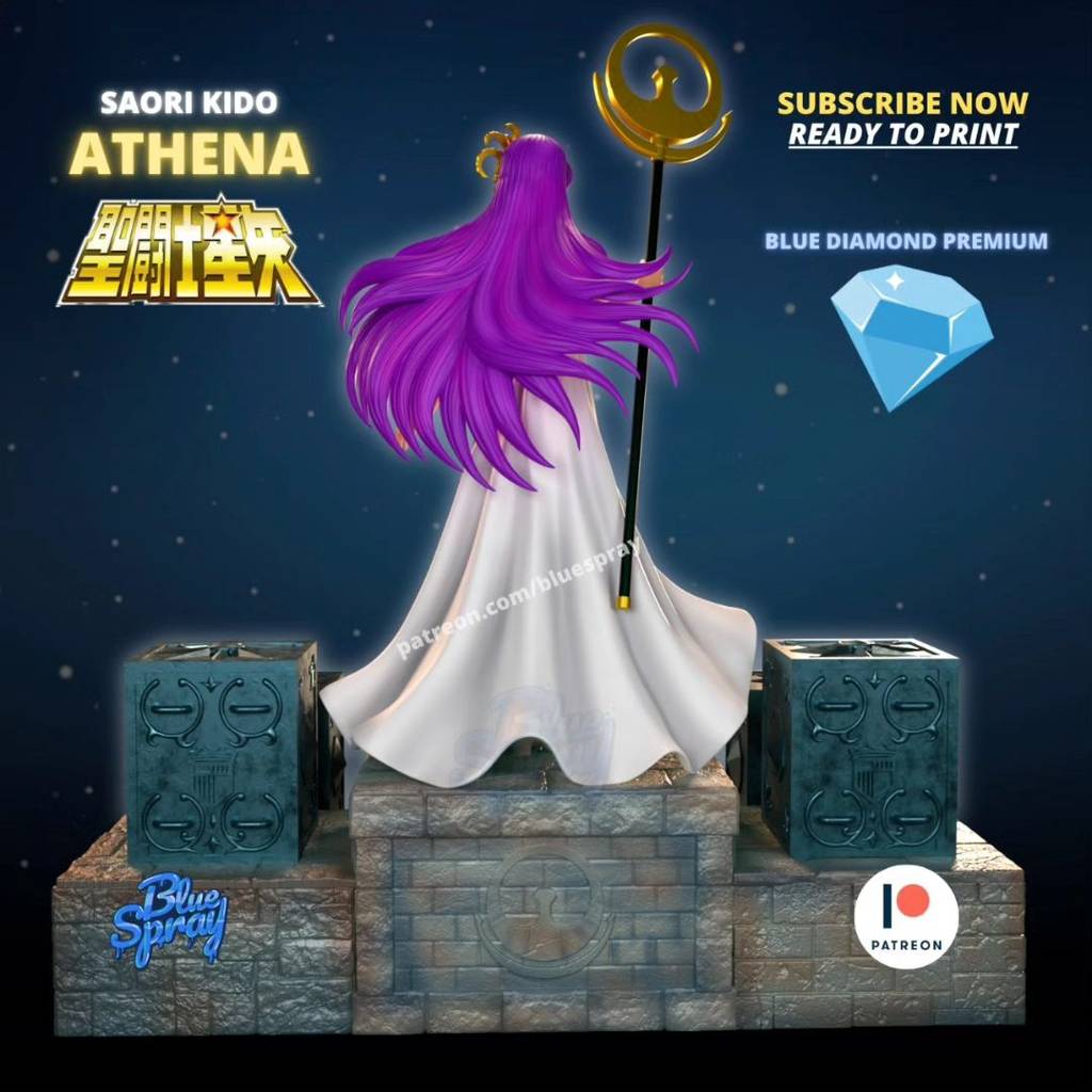 P站图纸印象馆 Blue Spray 圣斗士星矢 城户沙织 Blue Spray 圣斗士星矢 城户沙织