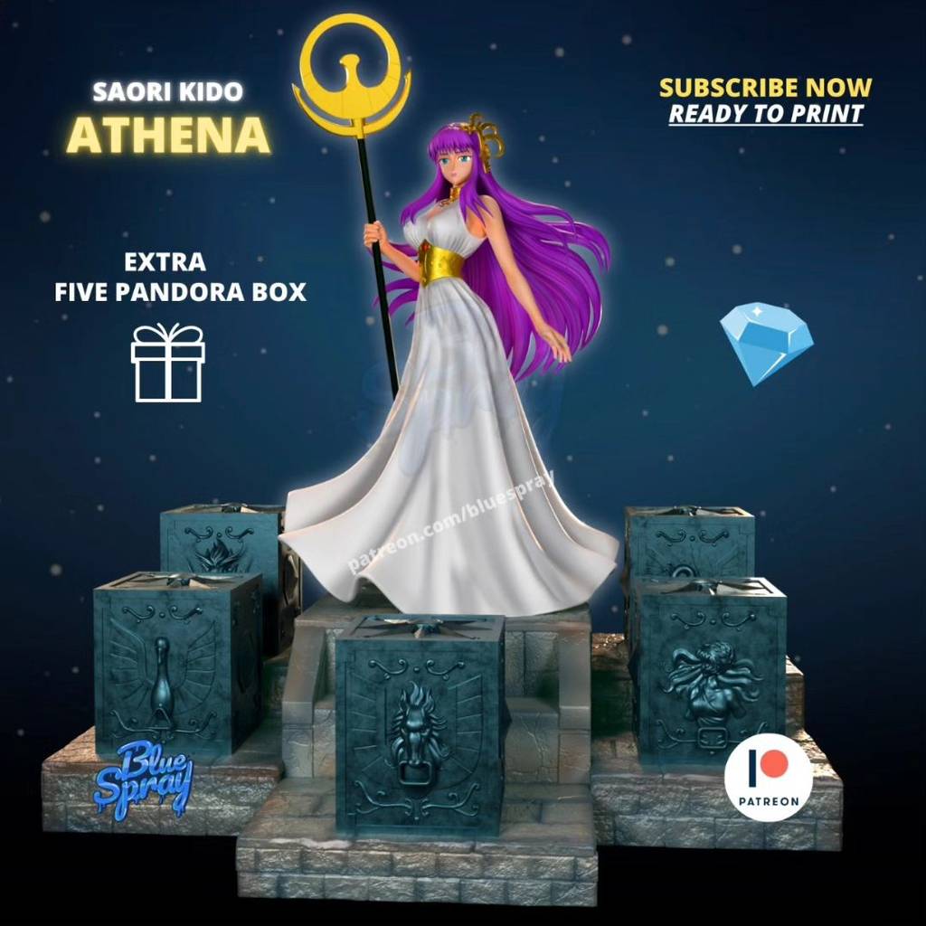 P站图纸印象馆 Blue Spray 圣斗士星矢 城户沙织 Blue Spray 圣斗士星矢 城户沙织