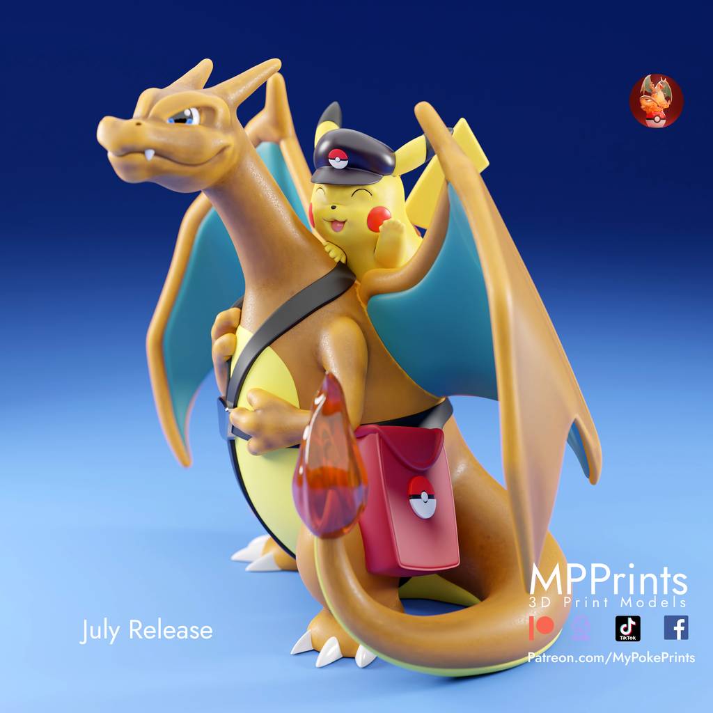 P站图纸印象馆 口袋妖怪 喷火龙 口袋妖怪 喷火龙