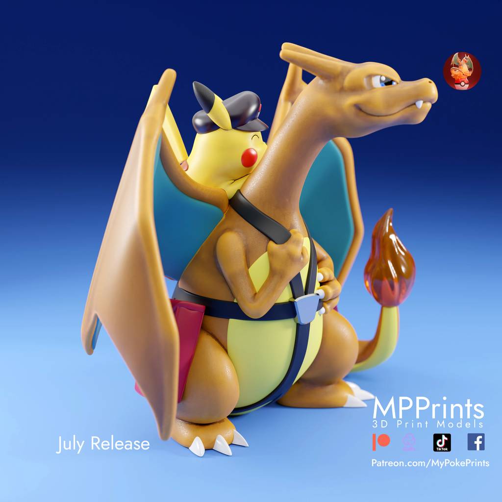 P站图纸印象馆 口袋妖怪 喷火龙 口袋妖怪 喷火龙