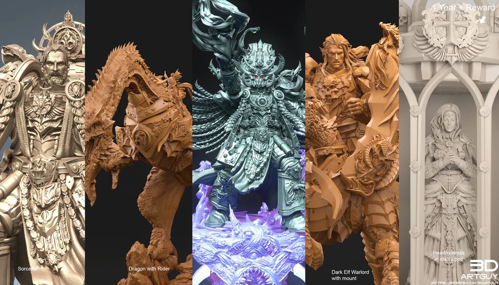 P站图纸印象馆 3DArtGuy 2024年8月份图纸包 3DArtGuy 2024年8月份图纸包